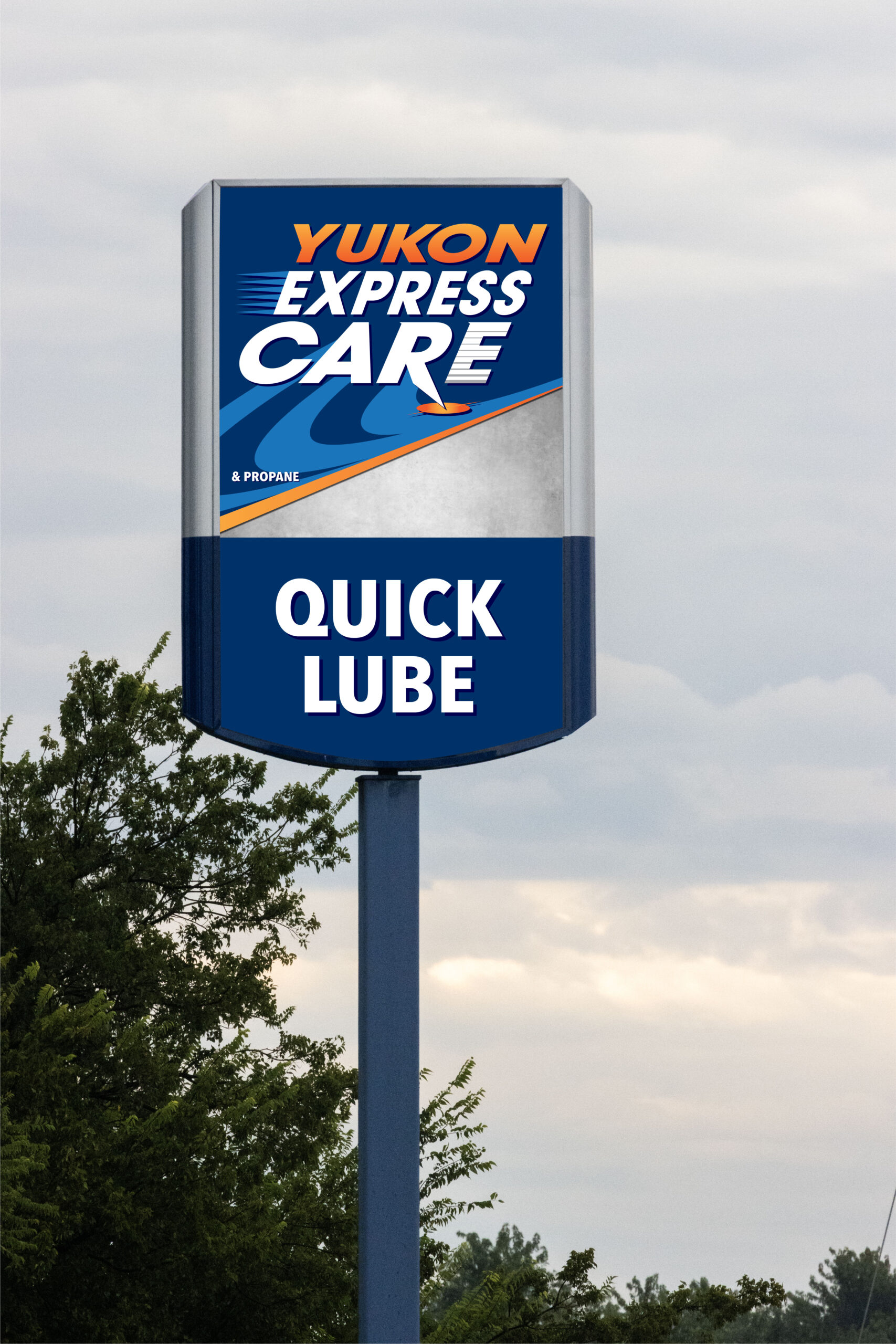 Yukon Express Care Pole Sign (2)